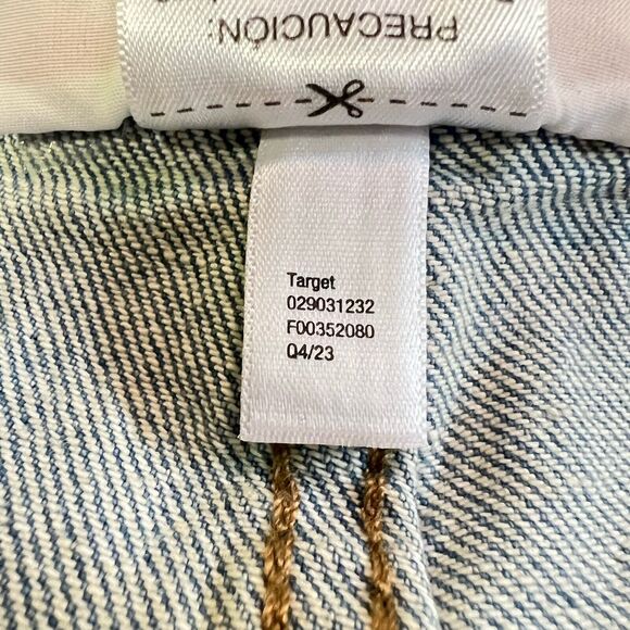 New Isabel Maternity Denim Shortalls Size 6 Romper Shorts Jumpsuit Jeans NWT - Picture 9 of 16